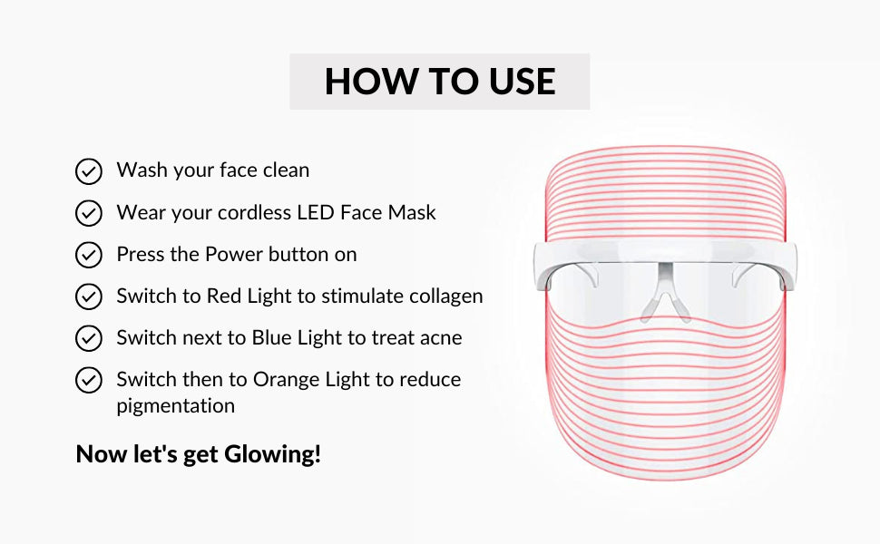 LED face mask