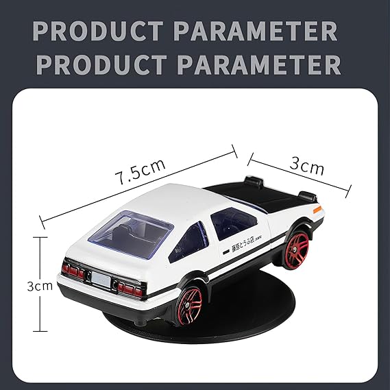 Ticokas Alloy Model Drifting Spin Ornament, Metal Ae86 Dashboard Decoration, Interior Decoration That Can Drift