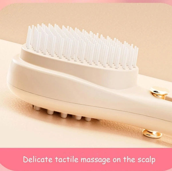 Hair Brush with Self-Cleaning