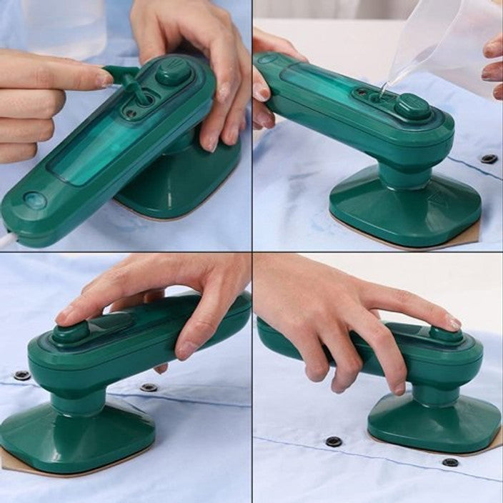 Mini potable steam iron