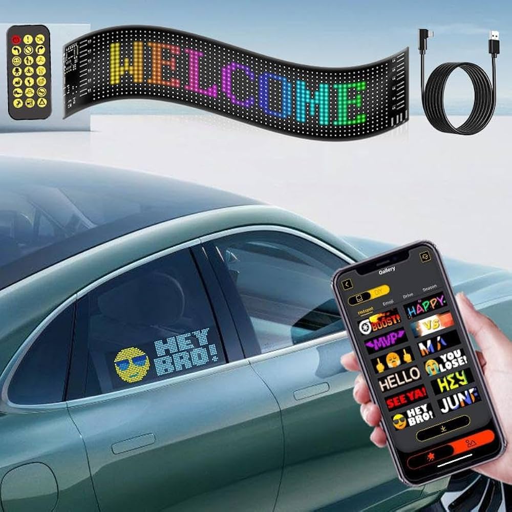Car LED matrix panel