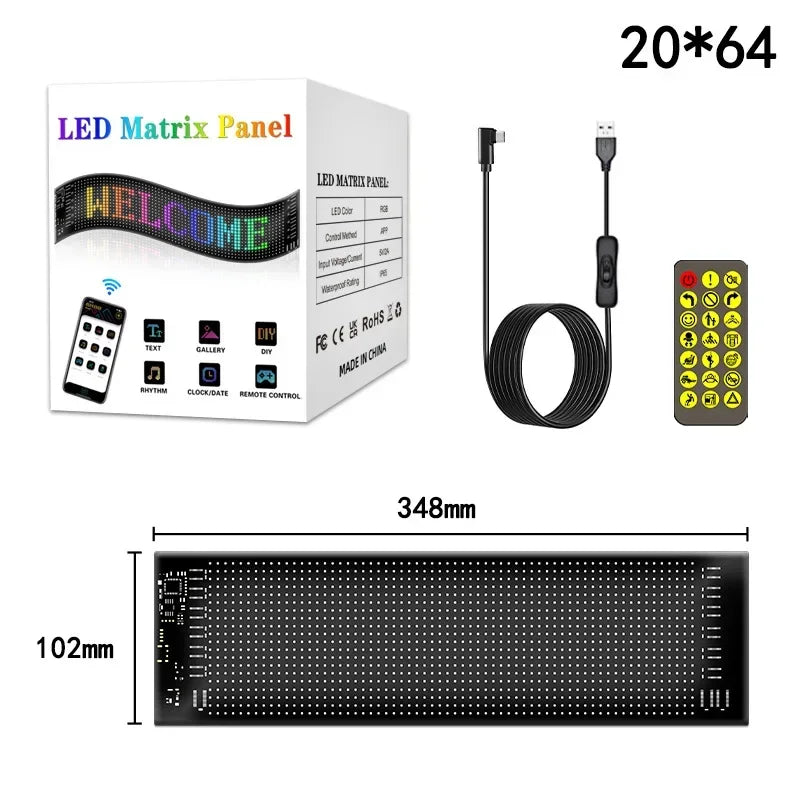 Car LED matrix panel